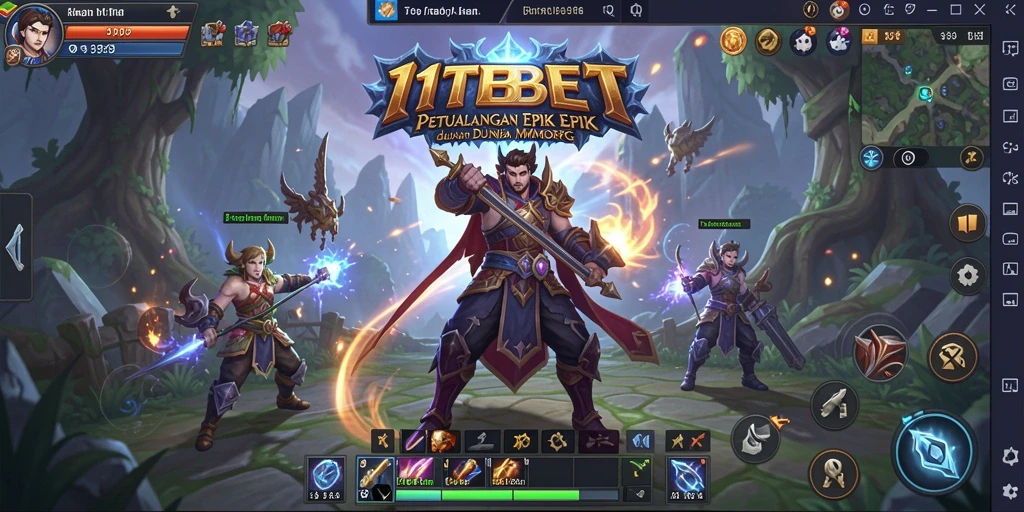 Gameplay seru di dunia MMORPG 11TBET yang penuh aksi.