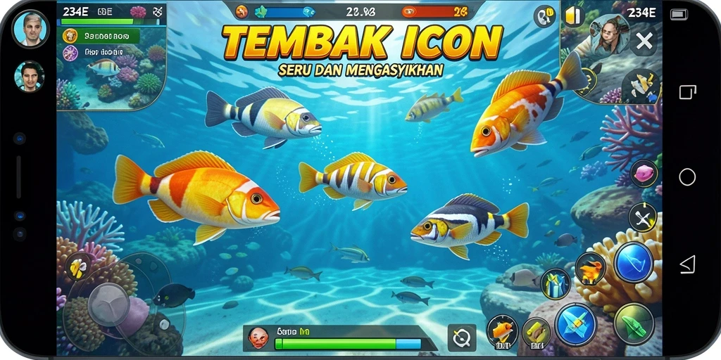 Screenshot gameplay Tembak Ikan yang seru dan menantang.