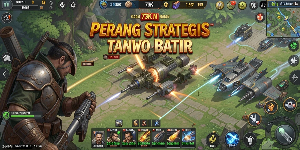 Tangkapan layar gameplay 73K yang mendebarkan dalam pertarungan strategi.