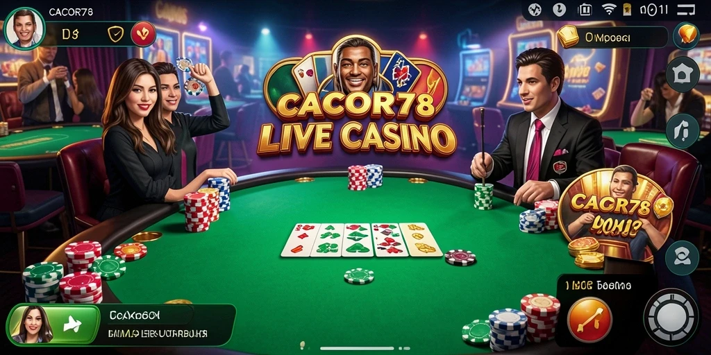 Tampilan menarik dalam permainan Live Casino CACOR78.