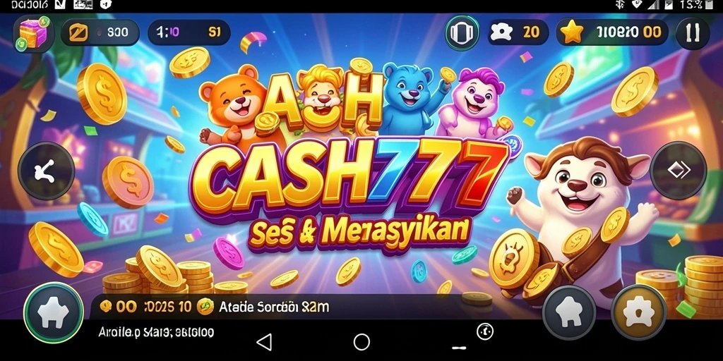 Tampilan gameplay seru dari CASH777 yang menggugah semangat pemain.