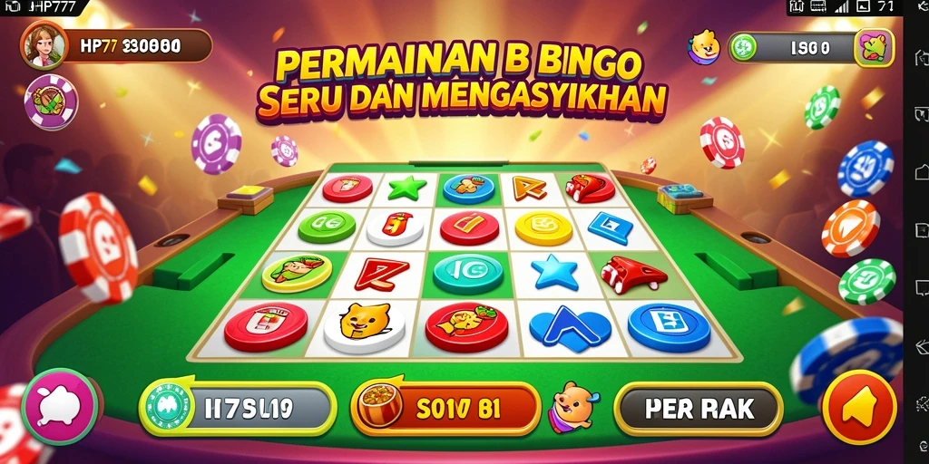 Screenshot gameplay Bingo yang menarik dan seru di HP777.