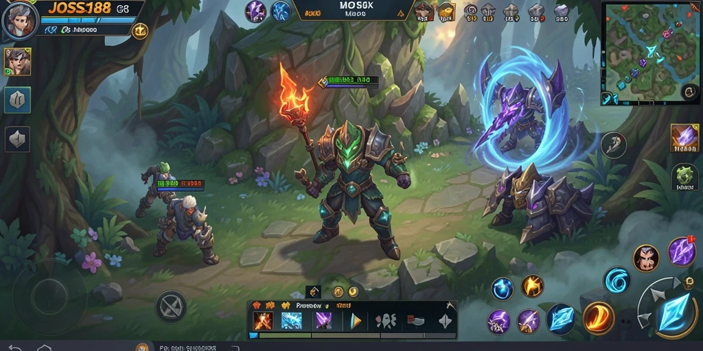 Screenshot gameplay <strong>JOSS188</strong> menunjukkan aksi pertempuran seru dalam dunia MMORPG.