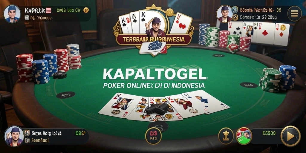 Screenshot gameplay KAPALTOGEL menampilkan keseruan bermain poker online.