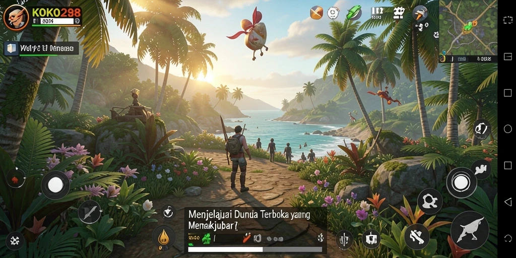 Tampilan game KOKO288 dengan dunia terbuka yang luas.
