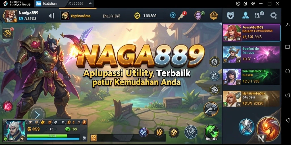 Tampilan utama NAGA889 yang sederhana dan fungsional.