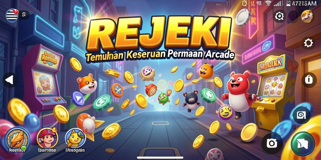 Tangkapan layar gameplay REJEKI yang menarik dan penuh aksi arcade.
