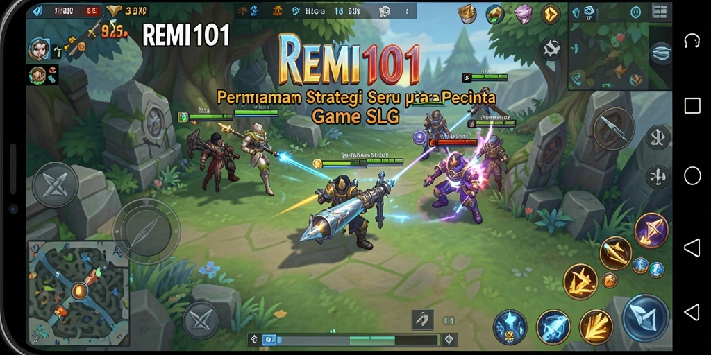 Screenshot REMI101 menampilkan aksi seru dalam permainan SLG.