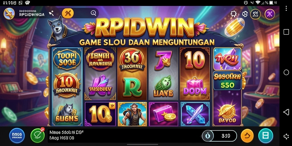 Tampilan screenshot RPIDWIN menunjukkan gameplay Slot yang menarik dan penuh warna.