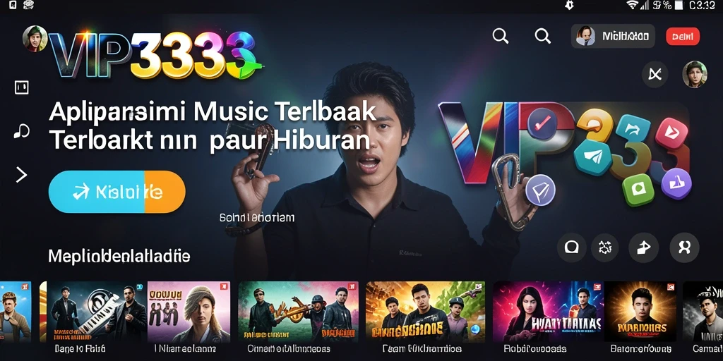 Tampilan gameplay yang menampilkan pengalaman musik interaktif di VIP333.